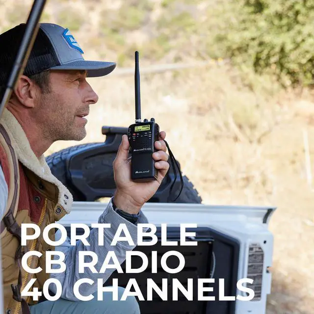 Alt view image 3 of 5 - Midland 75-822 Handheld CB Radio & Mobile CB Radio  Walkie Talkie with 40 Channels, NOAA Weather Alerts, Long Range, Compatible with CB Antennas