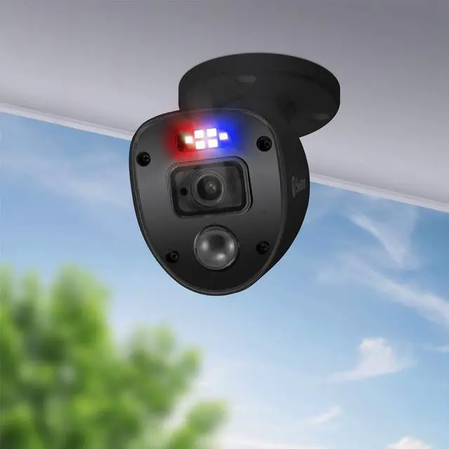 Alt view image 4 of 5 - Swann 1080p Black Flashing Lights Bullet Camera (Add-on)