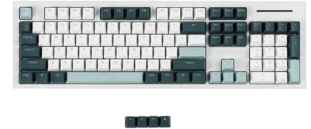 Alt view image 2 of 5 - YMDK Double Shot 108 Dyed PBT Shine Through OEM Profile Rainbow Carbon Sunset Keycap for MX Switches Mechanical KeyboardOnly Keycap (Botanical)