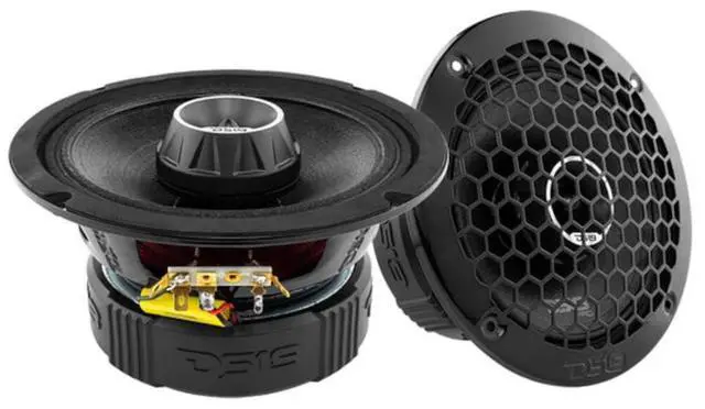 Alt view image 2 of 5 - DS18 PRO-ZT6 6.5-Inch 2 Way Pro Audio Midrange Speakers with Built-in Bullet Tweeter 4-Ohms 450W Max 225W RMS Water Resistant - Black Metal Mesh Grill Included (1 Speaker)