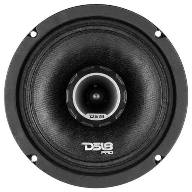 Alt view image 4 of 5 - DS18 PRO-ZT6 6.5-Inch 2 Way Pro Audio Midrange Speakers with Built-in Bullet Tweeter 4-Ohms 450W Max 225W RMS Water Resistant - Black Metal Mesh Grill Included (1 Speaker)