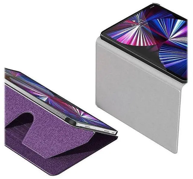 Alt view image 4 of 5 - Sahara - Indy Series Folio Case for iPad Pro 11" (2nd, 3rd, and 4th Gen 2020-2022), iPad Air 11" (M2 2024/M3 2025), Purple, (TB00009)