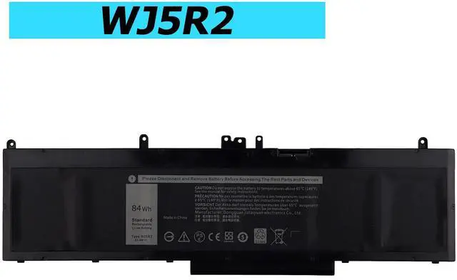Alt view image 3 of 4 - Vvsialeek WJ5R2 84Wh Replacement Battery Compatible with Precision 3510 Series 4F5YV