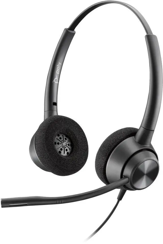 Main image of Plantronics Poly EncorePro 320 Stereo Headset - QD - Black