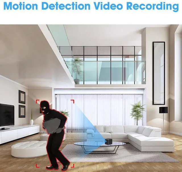 Alt view image 5 of 5 - ehomful Wireless Mini Camera HD 1080P Portable Small Nanny Cam with Night Vision,Body Cam Surveillance Cameras for Home Security Indoor/Outdoor No WiFi Need/No Audio
