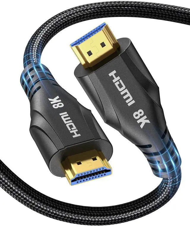 Main image of Cratree HDMI 2.1 Cable 25FT Long - 4K 120hz,8K 60hz,48Gbps HDMI 2.1 Ultra High Speed HDMI Braided Cord,HDCP 2.3,eARC - Compatible with HDTV,Projector,Monitor and More