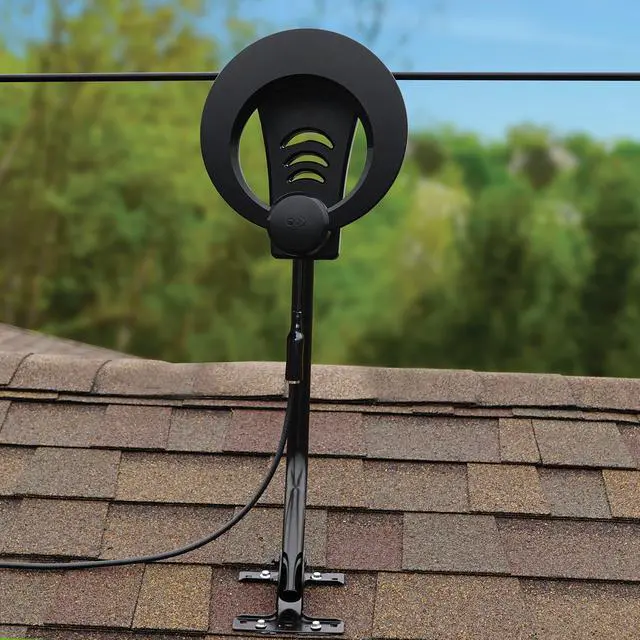 Alt view image 2 of 5 - ClearStream Antennas Direct 1MAX Indoor Outdoor TV Antenna, UHF VHF, Multi-Directional, 40+ Mile Range, 4K 8K UHD NEXTGEN TV - w/ 20-inch Mast (Black)