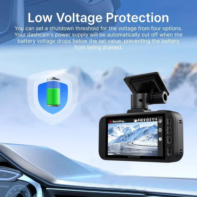 Alt view image 3 of 5 - USB Type-C Hardwire Kit Only for Miofive for S1 & Mini Series Dash Cam, Activate Parking Mode and Low Voltage Protection, 11.5 ft / 350 cm (Need Purchase Separately)