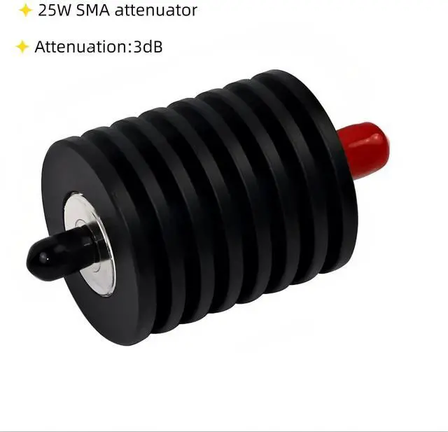 Alt view image 2 of 5 - Generic 3DB 25W SMA Fixed Attenuator, 25 Watt Bidirectional Attenuator DC-3Ghz 50ohm VSWR 1.2 (25W SMA 3DB)
