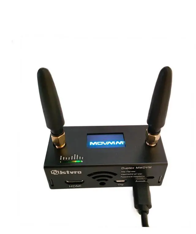 Main image of Upgraded MMDVM Duplex Hotspot Radio WiFi Digital Voice Modem Work UHF VHF Dual Band Support DMR Dstar YSF P25 Fusion Raspberry Pi Zero W Two Colors OLED