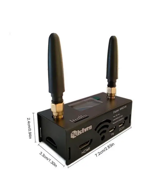 Alt view image 3 of 5 - Upgraded MMDVM Duplex Hotspot Radio WiFi Digital Voice Modem Work UHF VHF Dual Band Support DMR Dstar YSF P25 Fusion Raspberry Pi Zero W Two Colors OLED