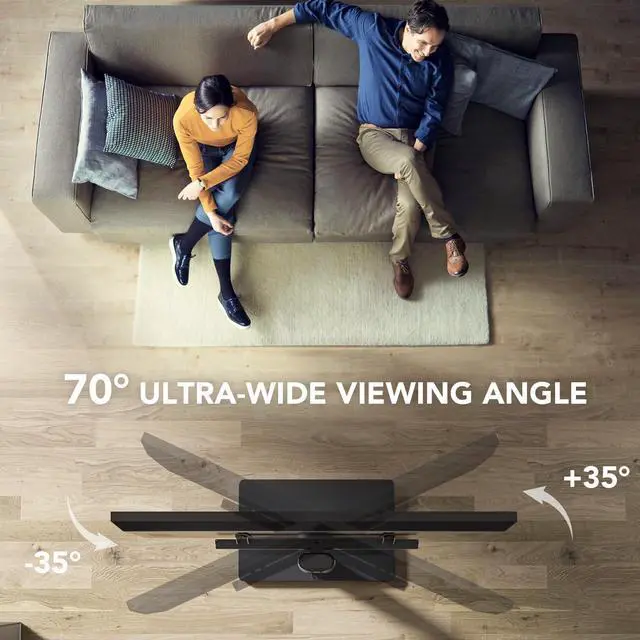 Alt view image 4 of 5 - Universal Floor TV Stand with Mount 70 Degree Swivel 9 Level Height Adjustable and Space Saving Design for Most 27 to 65 inch LCD, LED OLED TVs, Perfect for Corner & Bedroom AX1006TB