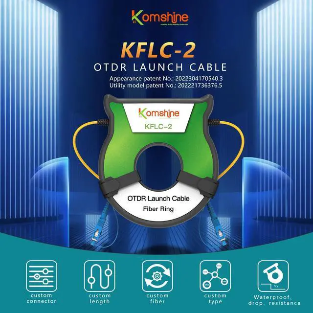 Alt view image 2 of 5 - KOMSHINE FTTH OTDR Launch Cable Box SingleMode SM G652D Fiber Cable 9/125um Dead Zone Eliminator OTDR Patch Cord Fiber Ring 200M (SC/APC-SC/APC)