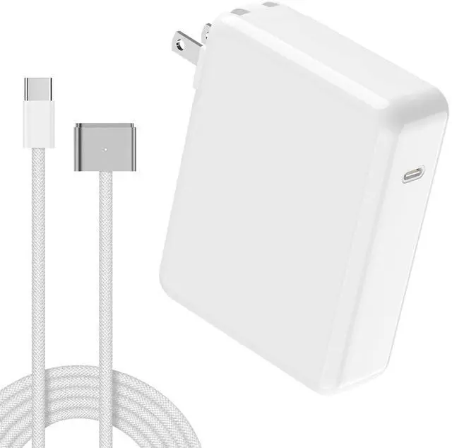 Main image of 140W Charger for Mac Book Pro 14 16 inch 2024 2023 2021, Mac Book Air 13 15 inch 2024 2023 2022 M3 M2 M1, with LED 6.6FT USB-C to 3 Braided Cable, Original Quality, Powerful Connect