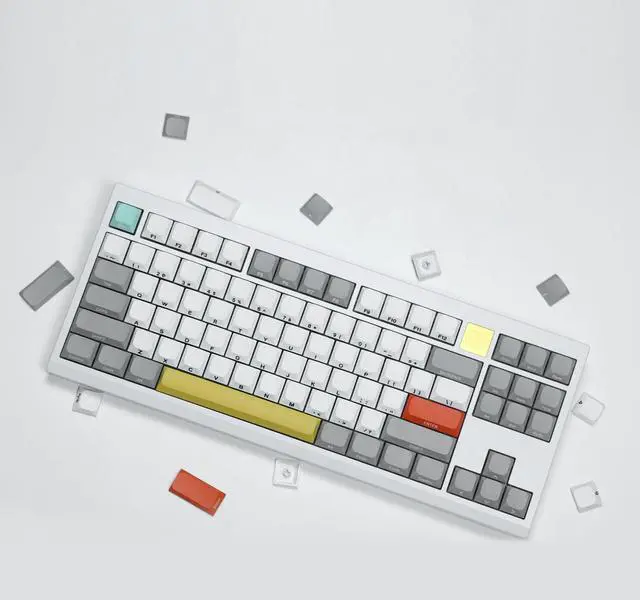 Alt view image 3 of 4 - Arctic Side Print Low Profile Keycaps Set Custom Keyboard Keycaps, Keycaps 75 Percent Full Keycaps for 60% 65% 75% 80% 100% Cherry Gateron MX Switches Mechanical Keyboard (Moonlight)