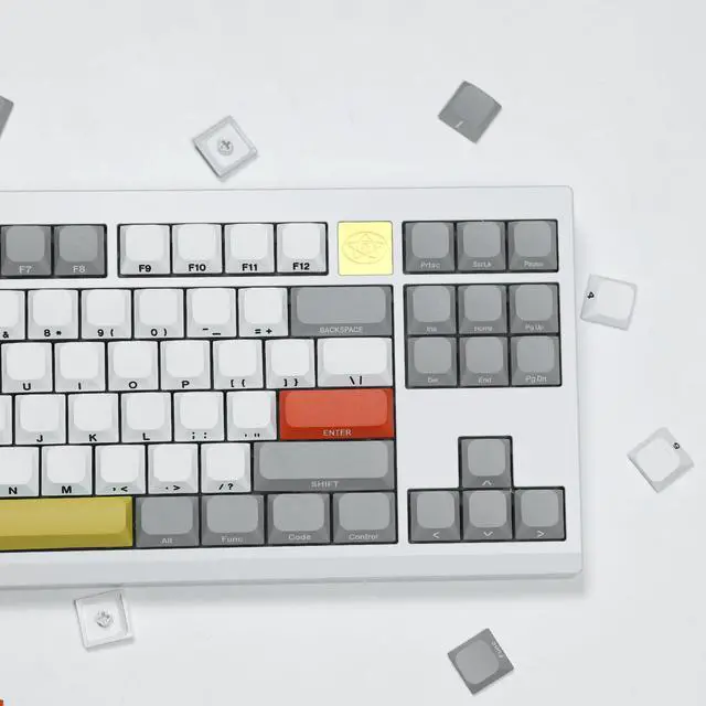 Alt view image 4 of 4 - Arctic Side Print Low Profile Keycaps Set Custom Keyboard Keycaps, Keycaps 75 Percent Full Keycaps for 60% 65% 75% 80% 100% Cherry Gateron MX Switches Mechanical Keyboard (Moonlight)