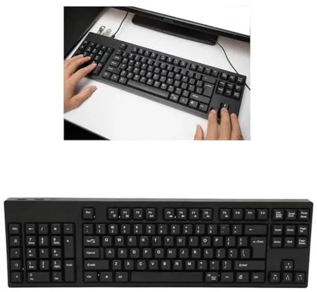 Alt view image 3 of 5 - Yosoo Health Gear Left Handed Keyboard Ergonomic 109 Keys Computer Keyboard, Micro USB Left Handed Keyboard for Business and Accounting, Plug and Play Office Keyboard for Business Accounting Designer
