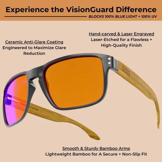 Alt view image 2 of 5 - Sincere Gear Amber Blue Light Blocking Glasses for Computer, TV, Gaming Improve Sleep for Women + Men