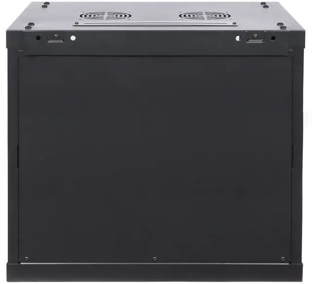 Alt view image 3 of 5 - 12U Wall Mount Server Cabinet Network Rack Enclosure Locking Glass Door by NETECABLE