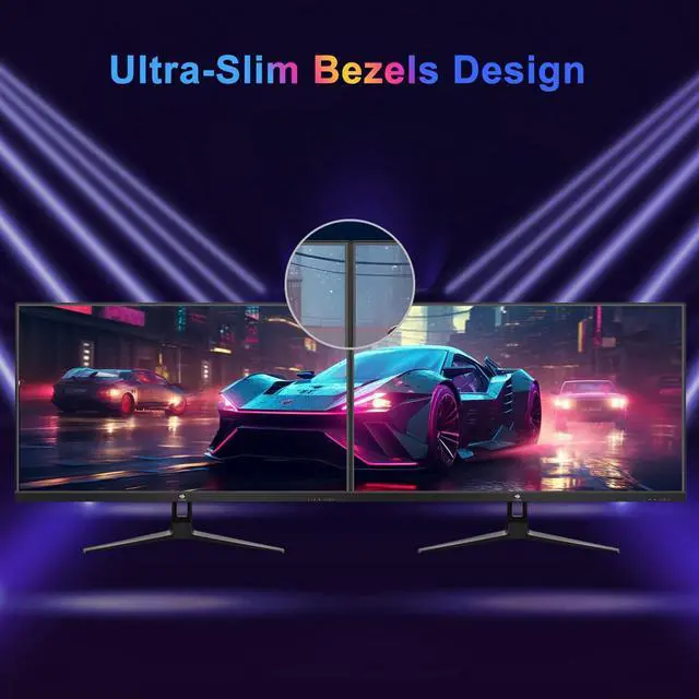 Alt view image 5 of 5 - Z-Edge 27 inch Gaming Monitor, FHD 1080P 240Hz, Ultra-Fast MPRT 1ms Monitor, DCI-P3 99%, SRGB 120%, 8 bits, UG27PJ Frameless Bezel, 2X DP 1.4 Ports and 2X HDMI 2.0 Ports