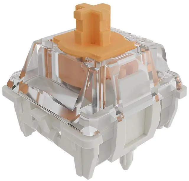 Main image of GATERON KS-20 Dual-Rail Magnetic Orange Keyboard Switches, Linear Factory Pre-lubed Freely Setting Pre-Travel Key Switches for Mechanical Keyboard(70PCS)