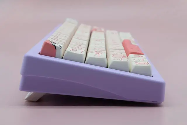 Alt view image 5 of 5 - Cmokifuly Cat Cute Keycaps MDA Profile Custom PBT Pink Kitty Keycap for Mechanical Keyboard,148 Keys Dye-Sub Cute Keycaps (Pink Kitty)