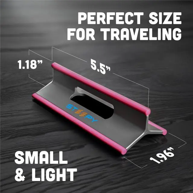 Alt view image 3 of 5 - Steepy Laptop Stand for Desk - Adjustable 3-Height Laptop Stand - Portable Laptop Riser