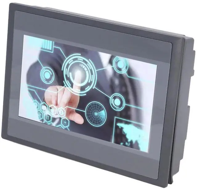 Alt view image 4 of 5 - Hyuduo PLC HMI Display Panel 7 Inch TFT LCD with 12 Inputs 8 Outputs for FX3U 20 40 48MRT Simple Installation ARM9 Processor Grade IP65