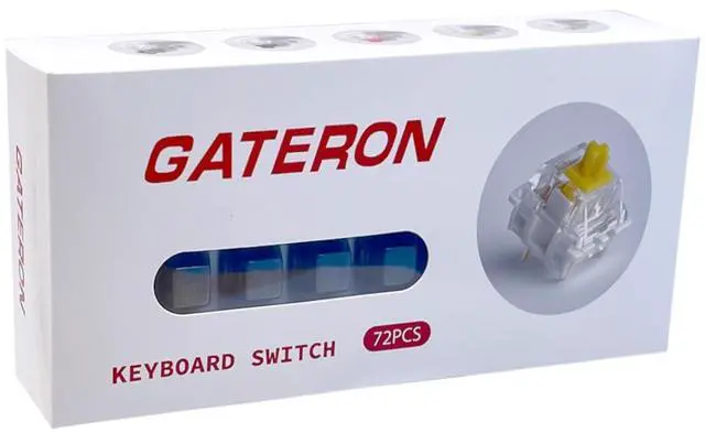 Alt view image 5 of 5 - Gateron Baby Kangaroo 2.0 Keyboard Switches, Heavy Tactile RGB LED 5 Pin 22mm Dual-Stage Spring Pre-lubed Switches for MX Mechanical Keyboard(72PCS)