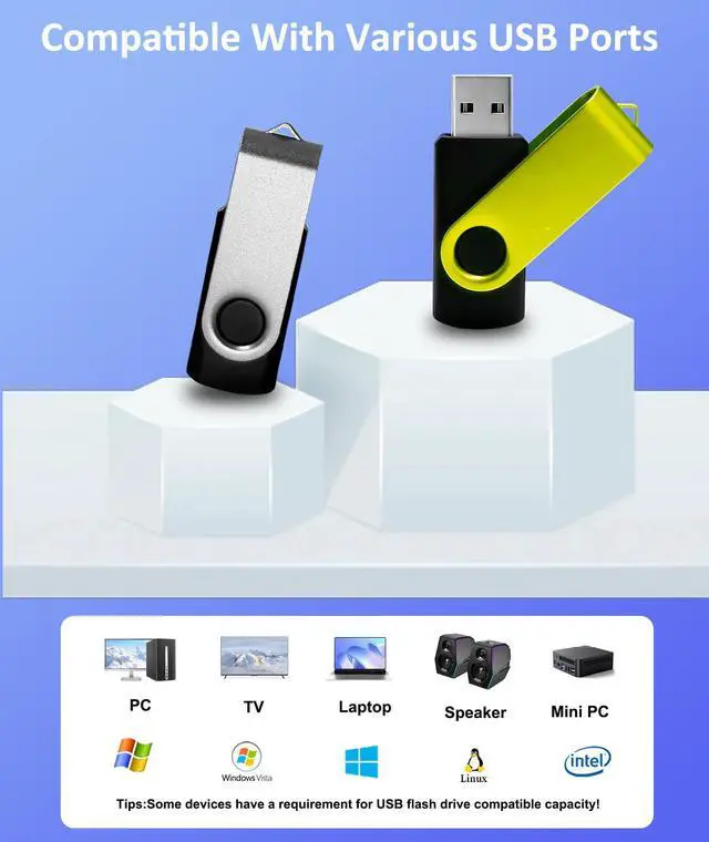 Alt view image 4 of 5 - Nicepicten 8GB USB Flash Drive 20 Pack Bulk USB Thumb Drive Swivel Zip Drive USB 2.0 Flash Drives 8GB Bulk Green & Sliver Memoris Memory Stick Jump Drives Multipack with Lanyards Label