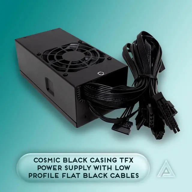Alt view image 2 of 5 - Apevia TFX-PFC400W TFX 400W Fixed Cables, Full Range Active PFC Computer Power Supply