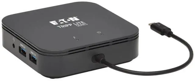 Main image of Tripp Lite Thunderbolt 3 Dock Dual Display 8k DP 4k HDMI USB-A Hub Gbe (MTB3-DOCK-04)