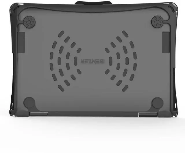 Alt view image 4 of 5 - iBenzer Hexpact Case for HP x360 G3 G4 G5 EE Chromebook 11 inch (2 in 1), Heavy Duty Rugged Protective Cover with Screen Lock for K-12 Students, Education, Classrooms, Black, HP11XG5