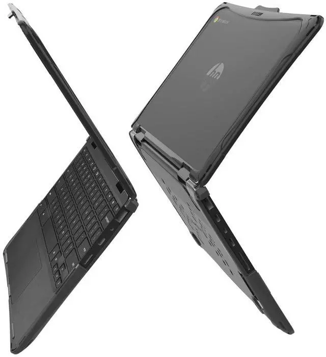 Alt view image 5 of 5 - iBenzer Hexpact Case for HP x360 G3 G4 G5 EE Chromebook 11 inch (2 in 1), Heavy Duty Rugged Protective Cover with Screen Lock for K-12 Students, Education, Classrooms, Black, HP11XG5