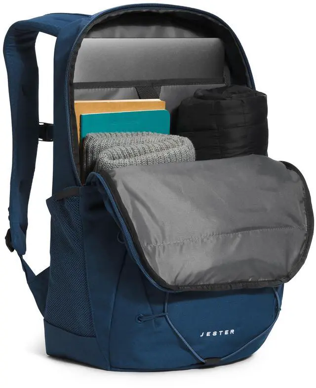 Alt view image 5 of 5 - THE NORTH FACE Jester Everyday Laptop Backpack | Commuter Daypack with Water Repellent Finish, 16" Laptop Sleeve, Huge Main Compartment, Shady Blue/TNF White-NPF, One Size
