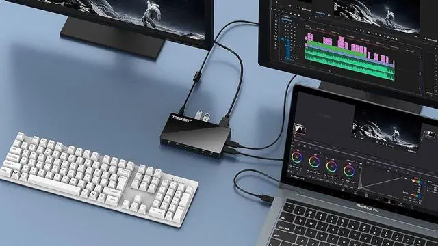 Alt view image 5 of 5 - Mini Dock Station, 8 in 1 USB4 Hub and SSD Enclosure, Compatible with Thunderbolt 3, Thunderbolt 4, 40Gbps to NVME M.2 2280 Hard Drive, 60W PD Charging for Mac Book and Windows OS