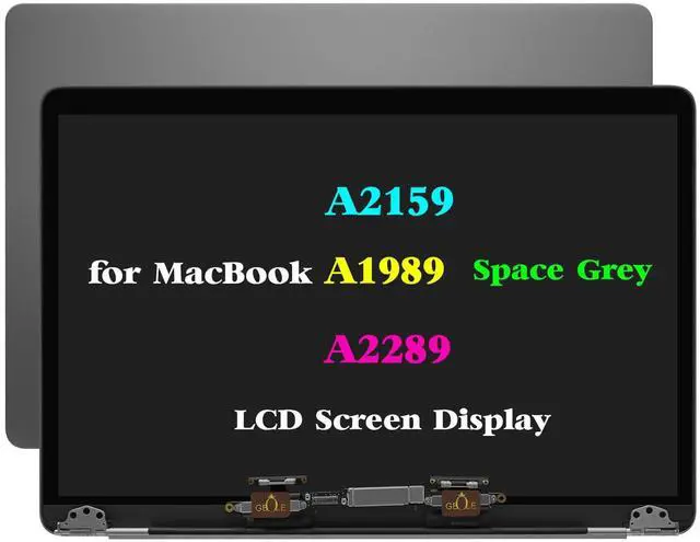 Main image of GBOLE Screen Replacement for MacBook Pro Retina 13.3 A1989 A2159 A2289 2020 Year Full LCD Display Screen Assembly EMC 3456 MXK32LL/A MXK52LL/A MXK62LL/A MXK72LL/A 2560x1600 (Space Grey)