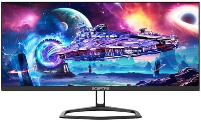 Alt view image 2 of 5 - Sceptre 30-inch IPS Monitor 21:9 DisplayPort x2 up to 210Hz 1ms Ultra Wide/Slim Build-in Speakers, Machine Black 2024 (E305B-FU200T)