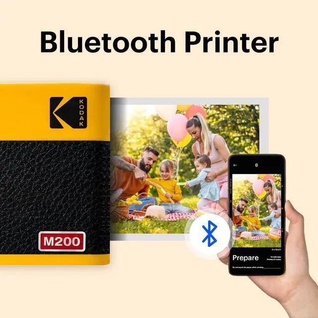Alt view image 3 of 5 - KODAK Mini 2 ERA 4PASS Portable Photo Printer (Yellow, Printer + 8 Sheets)