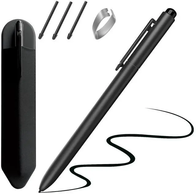 Main image of Jvkzaen EMR Stylus Compatible with Remarkable 2, Replacement Digital Pen with Eraser, 4096 Pressure Levels, Tilt Support,Palm Rejection,Pencil Holder(3 Pen Tips)