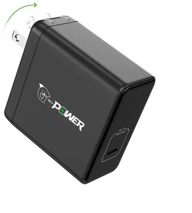 Main image of USB C Charger 140W G-POWER PD3.1 GaN Laptop Wall Charger Fast Charging Power Adapter Foldable Plug for MacBook Pro 16'', Power Bank, Dell XPS, for iPad Pro, Galaxy, for iPhone 15 Pro, and More