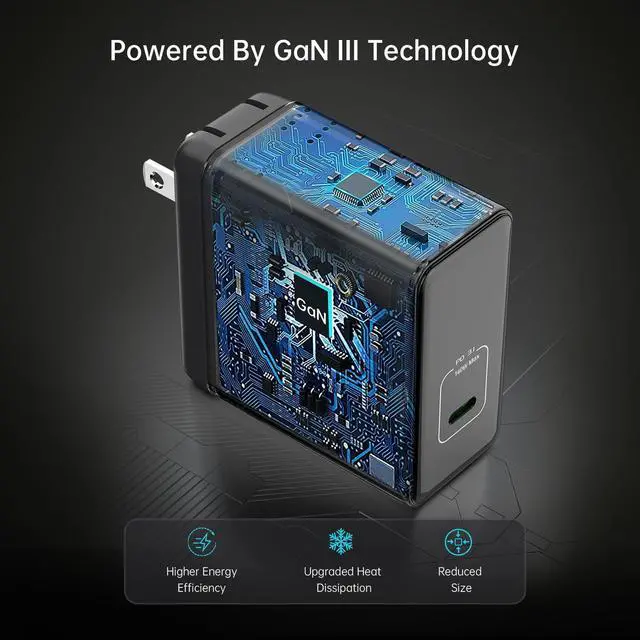 Alt view image 3 of 5 - USB C Charger 140W G-POWER PD3.1 GaN Laptop Wall Charger Fast Charging Power Adapter Foldable Plug for MacBook Pro 16'', Power Bank, Dell XPS, for iPad Pro, Galaxy, for iPhone 15 Pro, and More
