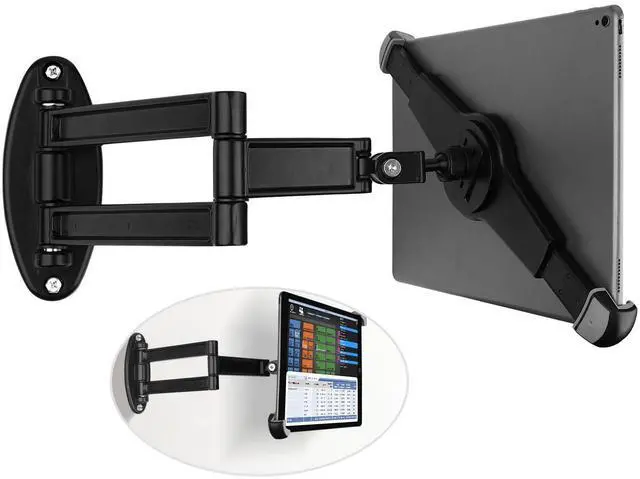 Main image of Mippko Foldable Tablet Wall Mount Holder for 9.5~14.5" iPad/Nexus/LG G Pads/e-Reader/Fire HD/Switch/Surface Pro,360°Adjustable Extension Articulating Arm Swivels Mount