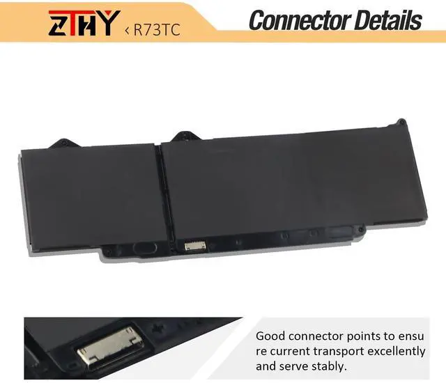 Alt view image 4 of 5 - R73TC DR02P Battery Replacement for Dell Latitude 3340 5340 5350 5440 5540 7455 Latitude 5340 2-in-1 5350 2-in-1 Precision 3480 3580 3490 3590 inspiron 14 Plus 7441 P170G P37G GRWKG JTG7N 54Wh 3-Cell