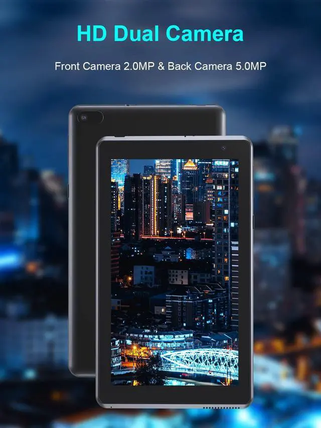 Alt view image 4 of 5 - ATOZEE Android Tablet, 7 Inch Tablets, Quad-Core 1.5GHz Processor, 32GB Storage, 4GB RAM, Dual Camera,1024 x 600 IPS HD Display Screen,1024GB Expand, WiFi-6 BT Black 7" Tablet.