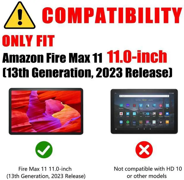 Alt view image 2 of 5 - XCHYTECHER Keyboard Case for Amazon Fire Max 11 11.0-inch (13th Generation,2023 Release),Detachable Type-C Charging Port Keyboard Magnetic Case with Pen Holder fit Max 11 Tablet (Black+Black)