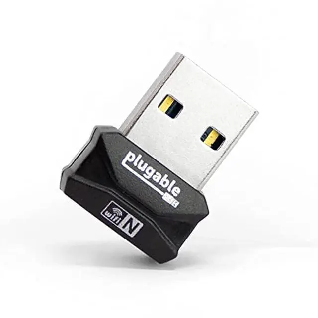 Main image of Plugable USB 2.0 Wireless N 802.11n 150 Mbps Nano WiFi Network Adapter (Realtek RTL8188EUS Chipset) Driverless Plug and Play for Windows