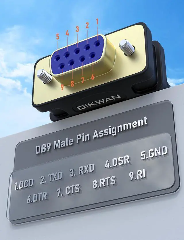 Alt view image 3 of 5 - OIKWAN 12ft USB to Serial Adapter,USB to RS232 DB9 Female Serial Cable with FT232 Chipset Supports Windows 11 10 8 7 Mac Linux