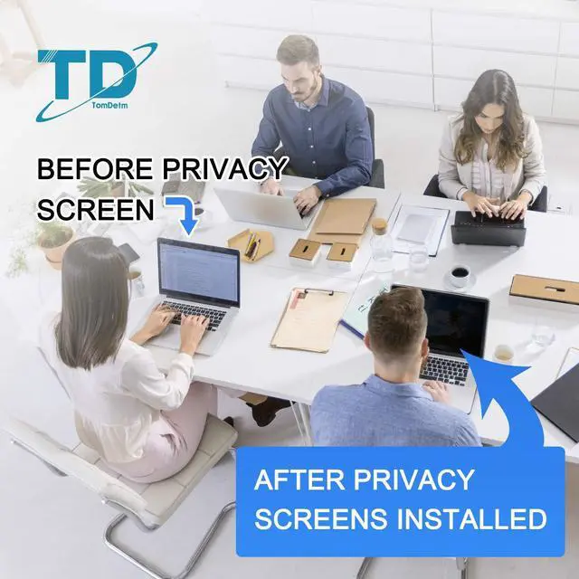 Alt view image 4 of 5 - TomDetm 11.6 Inch Privacy Screen for Laptop Eye Protection Anti Glare Blue Light Laptop Privacy Shield Screen 11.6 Inch 16:9 Aspect Ratio