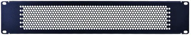 Alt view image 4 of 5 - RackPath 2U Blank Rack Mount Panel Spacer with Venting for 19in Server Rack Enclosure or Network Cabinet  2 Pack, Black